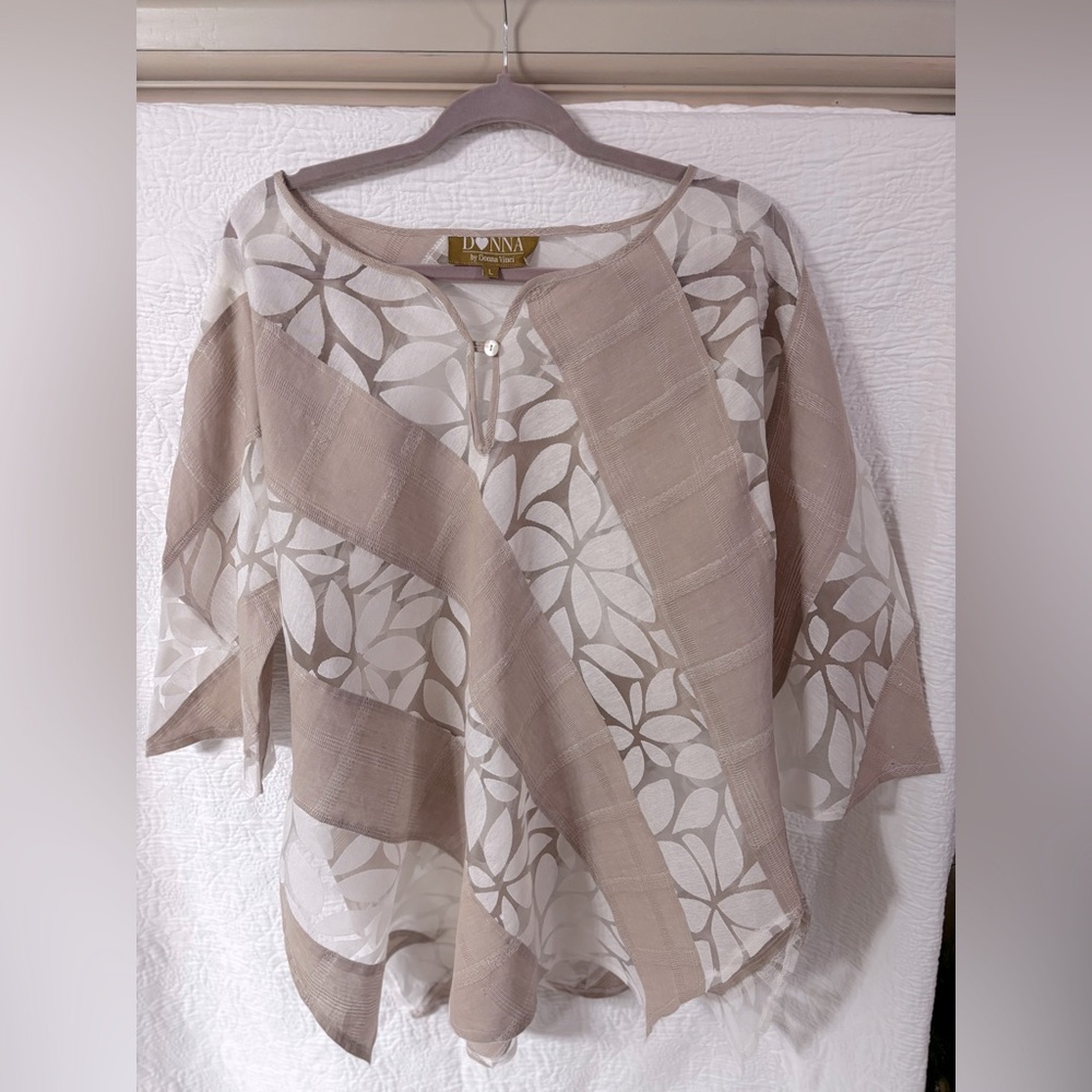 Donna by Donna Vinci sheer blouse